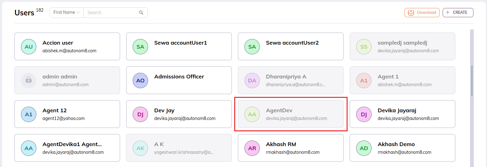 User Management | Autonom8